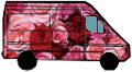 Lieferwagen, Lieferauto, Blumenlieferant